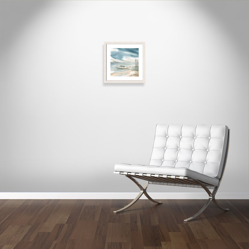 Avnoor «Subtle Mist III», reproduction de peinture à l'aquarelle encadrée, H 17,5 po x l 17,5 po x P 1,13 po
