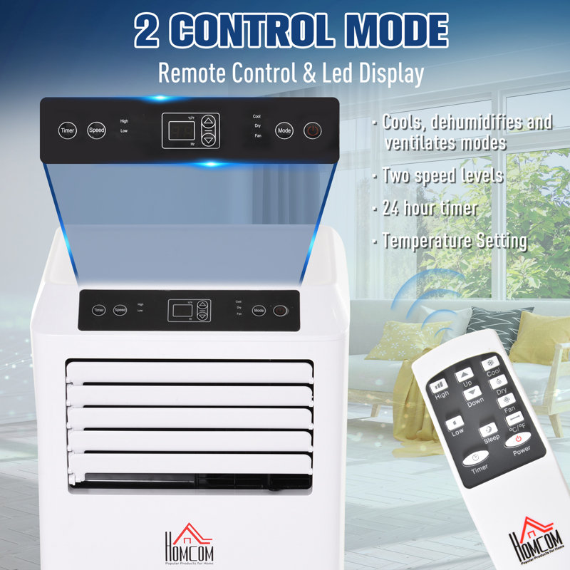 Saxon Portable Air Conditioner with Remote, 9000Btu