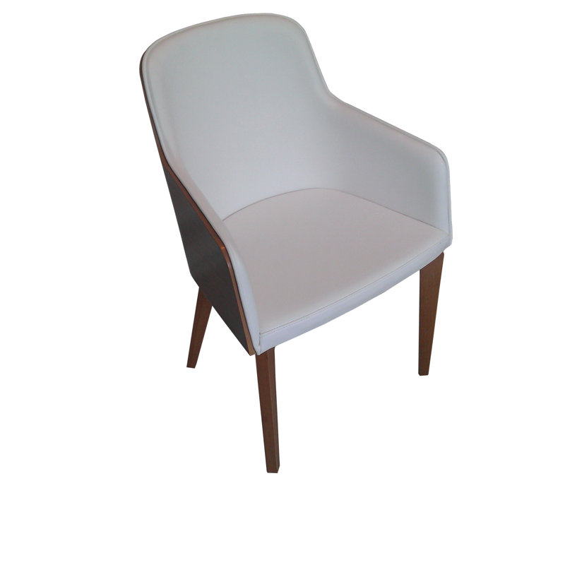 Chaise avec accoudoirs en noyer américain Hudson