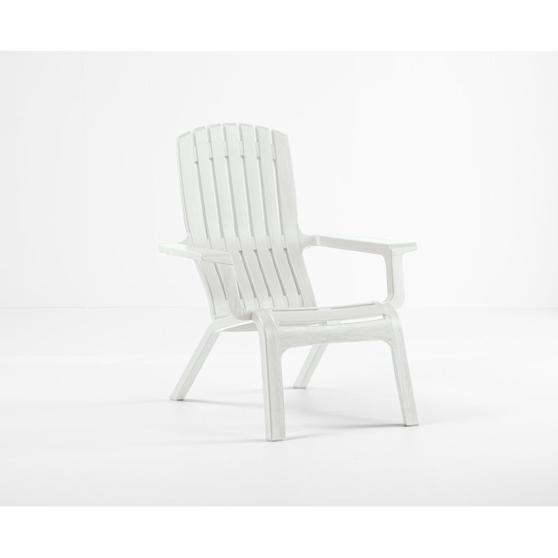 Westlund Stacking Patio Dining Armchair, White