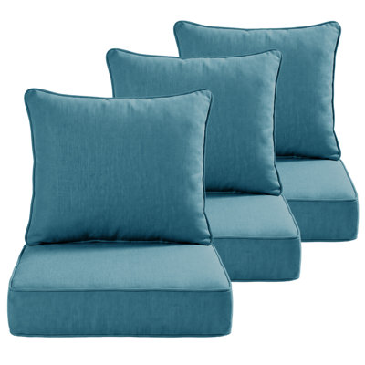 24 x 22 x 6.2 inch Outdoor Olefin Chair Cushion Set,Comfortable, Durable, Weather-Resistant Design