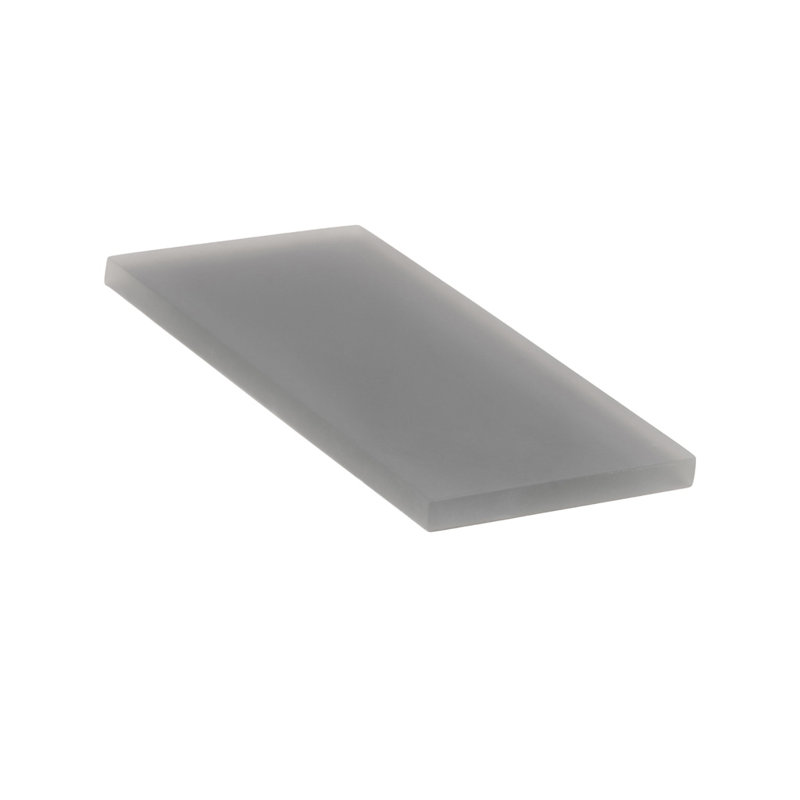 3"X 6" Matte Finished Glass Subway Tile, Dark Gray