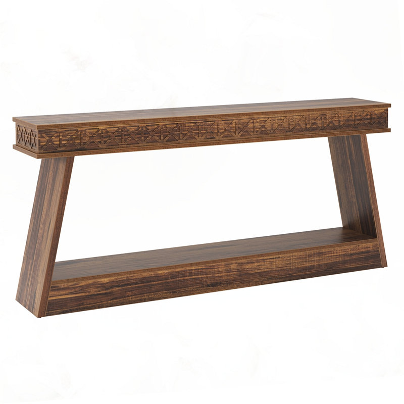 Farmhouse Console Table, Brown