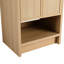 Armoire de salle de bain 24 po en contreplaqué de chêne avec porte - Meuble de rangement élégant à 2 portes à fermeture douce-103133581