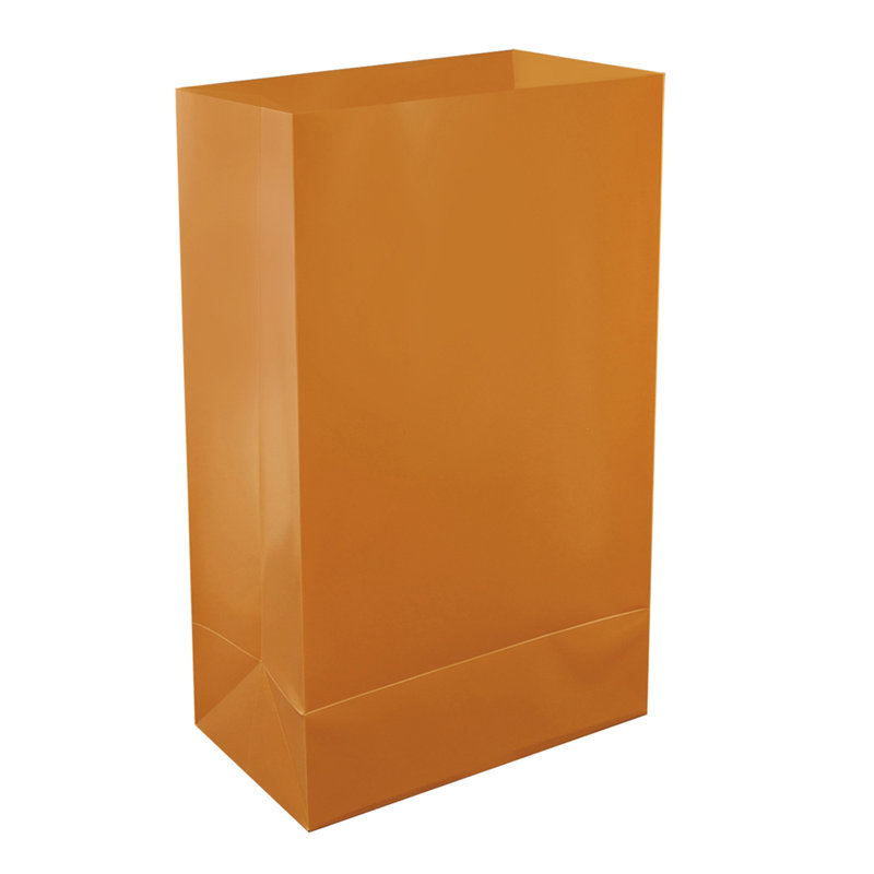 Sacs en plastique Luminaria - 100 unités, Brun clair