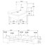 Canapé modulaire rembourré 5 pièces Trayce-98386879