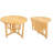 Caranas 4 - Person Teak Wood Patio Dining Set with Round Table