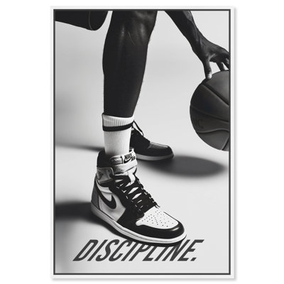 Discipline Sneakers Black And White Urban Wall Arts by Notoriart