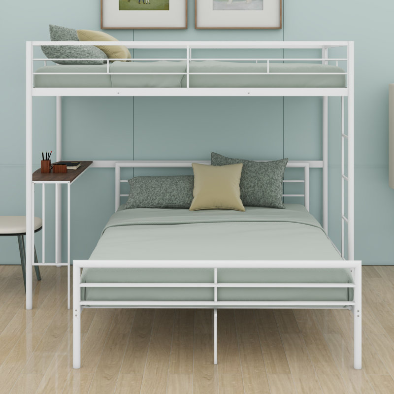 Russellville Kids Twin Over Full Bunk Bed, White