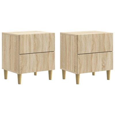 43cm W Manufactured Wood Bedside Table