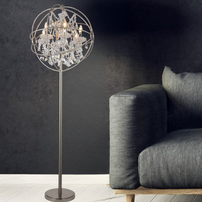 Modern 6-Lights Orbit Floor Lamp 24 Inches In French