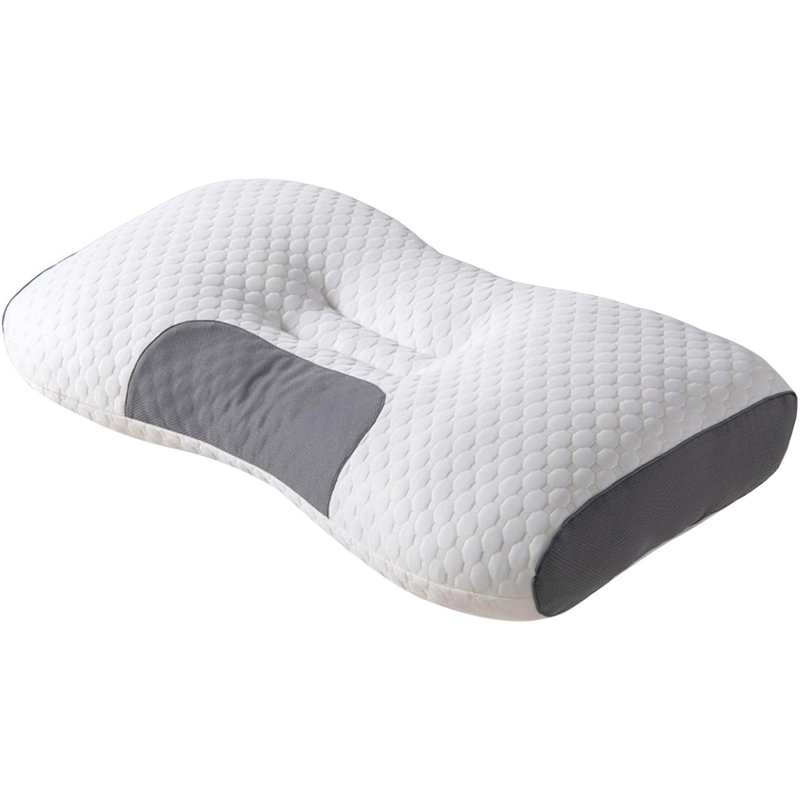 Coussin cervical - Oreiller orthopédique en mousse à mémoire de forme pour le soutien du cou et de la colonne vertébrale, conception de massage respirant