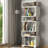 Lucy-Lee Geometric 6-Shelf Wall Library 64"H-23"W-844672923