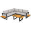 Aluminium Corner Sofa Set With Coffee Table