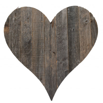 12" Farmhouse Turquoise Large Wooden Heart
