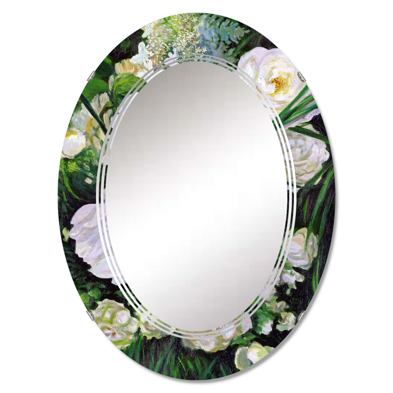 Miroir de salle de bain ovale mural, 36 po x 24 po