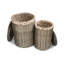 Wicker Laundry 2 Piece Basket Set with Garden Rose Lining