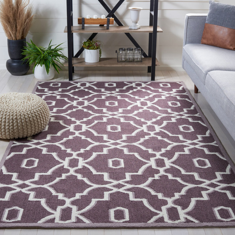 Dwight Hand Hooked Performance Geometric Rug
