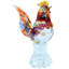 Alfredo Barbini Murano Roaster Figurine