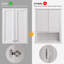 Armoire de salle de bain murale, 50 cm (L) x 20 cm (P) x 70 cm (H), meuble de rangement à installer au-dessus des toilettes avec étagères réglables, armoire de salle de bain murale, blanche-1933382165