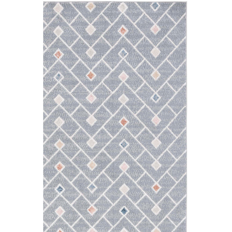 Artavious Washable Performance Machine Washable Geometric Rug, Runner 2'2" x 8'