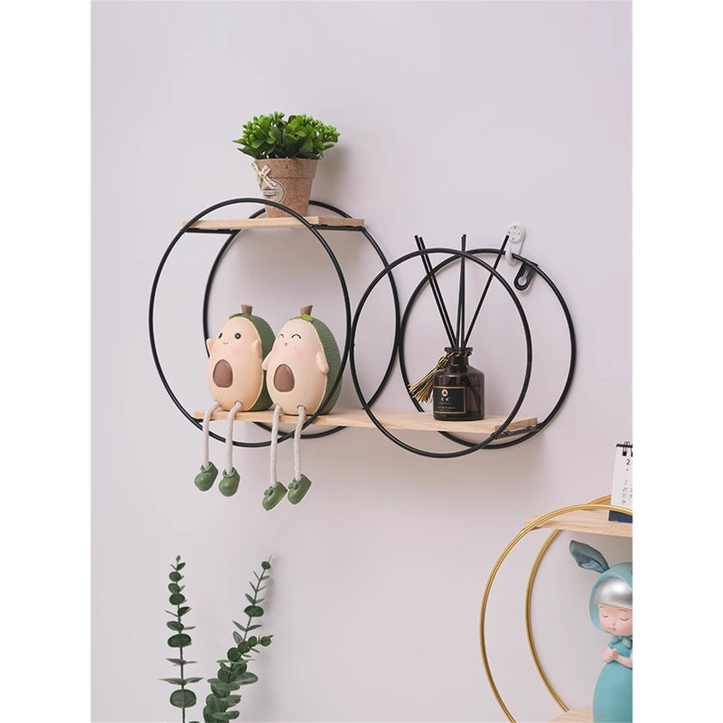 Sheckler Metal Floating Shelf, Black