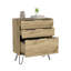 Commode à tiroirs Hartly, chambre à coucher, chêne clair