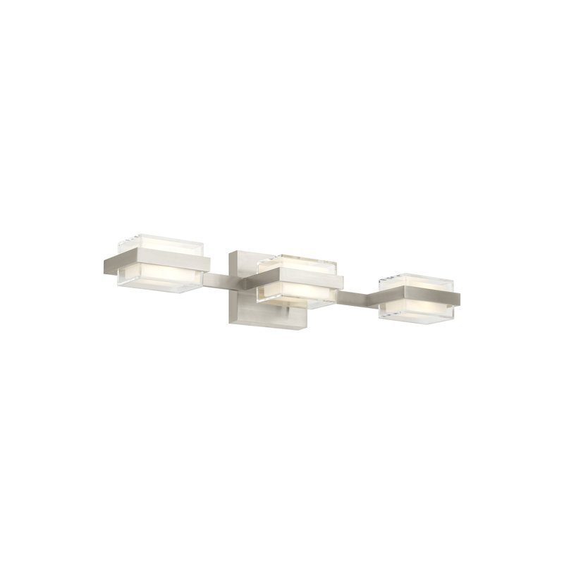 Kamden 3-Light Bath, Satin Nickel