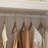 Wooden Wardrobe With 4 Open Storage Shelves, 70.87" Utility Storage Cabinet Armoire