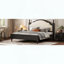 Grand lit plateforme en bois avec tête de lit tapissier-570832088-570832091
