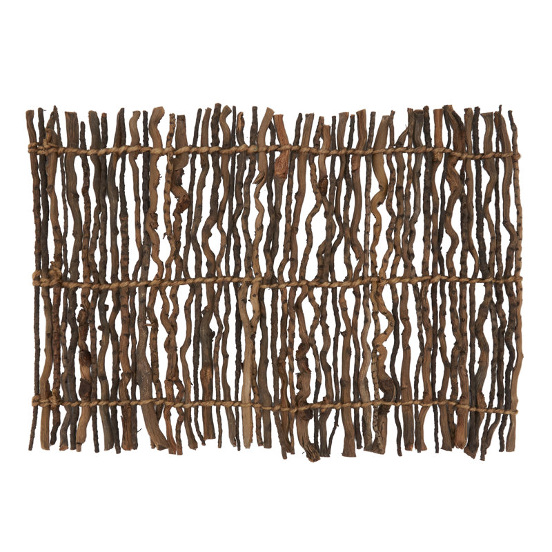 Napperons noix de coco (ensemble de 4), Marron foncé