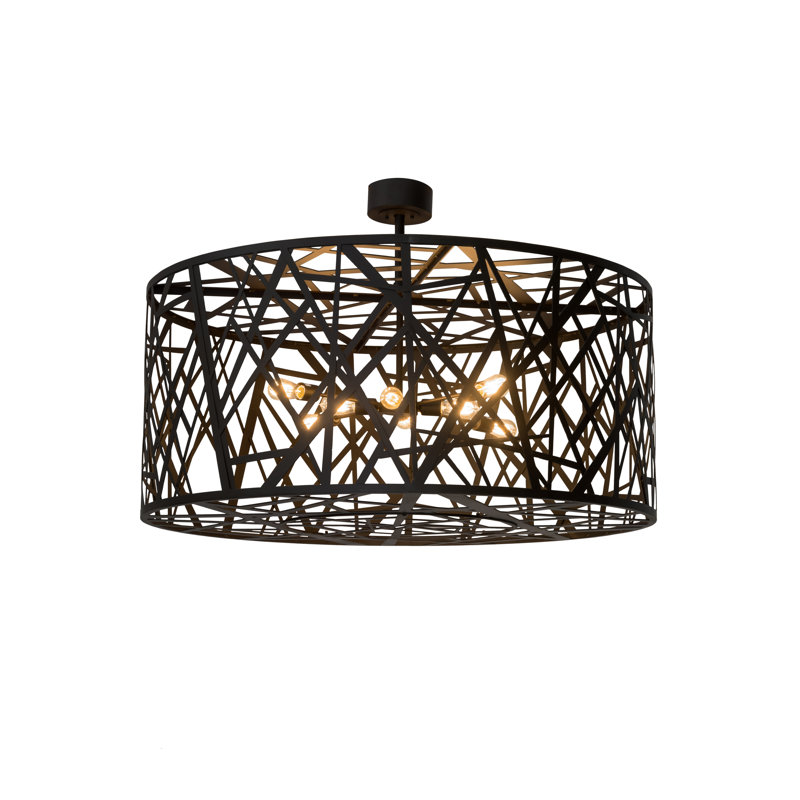 Plafonnier semi-encastré 8 lumières Waneta