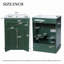 Meuble-lavabo avec lavabo en céramique intégré, armoire de salle de bain avec portes, 1 tiroir basculant, meuble-lavabo simple pour salle de bain petite et moyenne