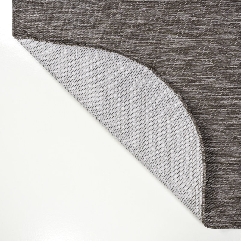 Tapis intérieur / extérieur brun clair Longe, Nouveauté 6 pi 2 po x 9 pi