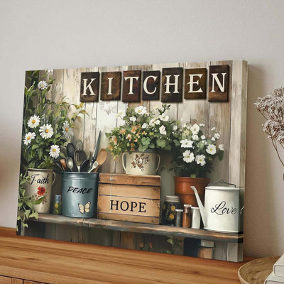 1 Piece Wrapped Canvas Wall Art