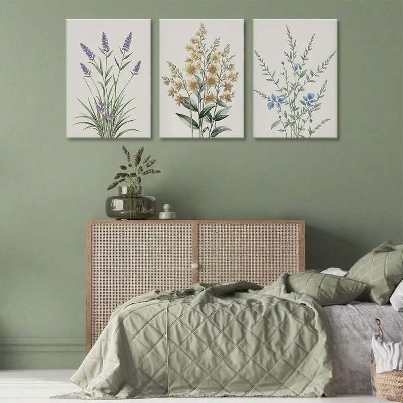 3 Piece Wrapped Canvas Print, 40 cm H x 60 cm W