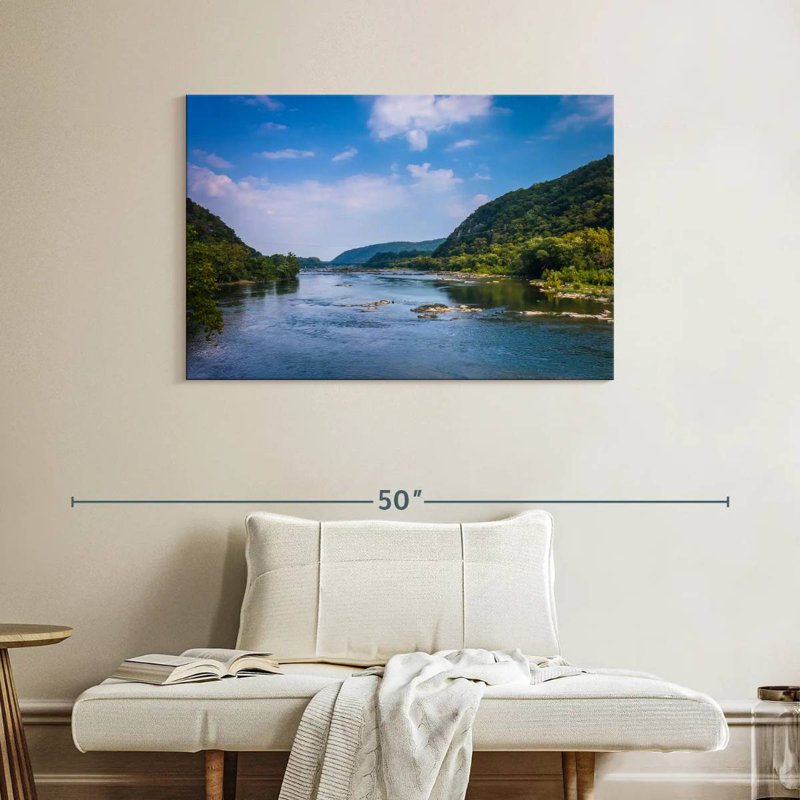 Vue dégagée de la rivière Alomac Potomac, H 26 po x l 39 po