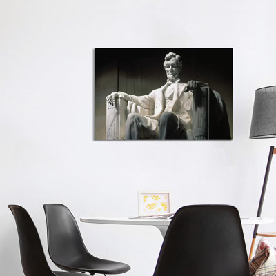 Lincoln Memorial: Statue by Daniel Chester French - Wrapped Canvas Print