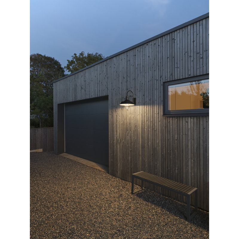 Trapani Outdoor Wall Light Down, Black