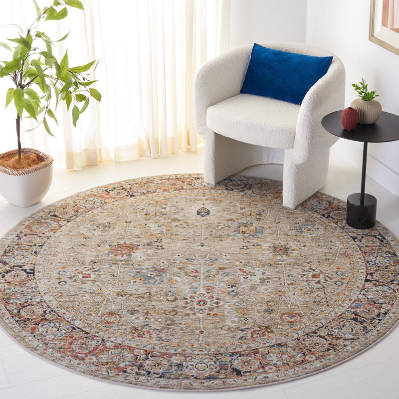 Silverado Performance Oriental Rug, Round 6'4"