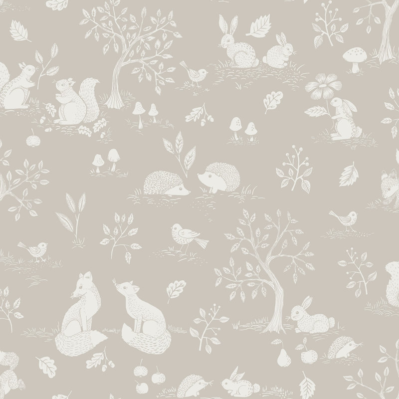 Cravens 10.05m x 53cm Matte Paste the Wall Wallpaper Roll, Greige