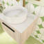 Meuble-lavabo mural simple 23,6 po avec plateau en ardoise-49819859