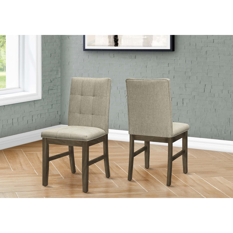 Ensemble de chaises de salle à manger transitionnelles: confort capitonné et assemblage facile