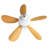 17" 5-Blade LED Ceiling Fan With Remote Control-2063880415