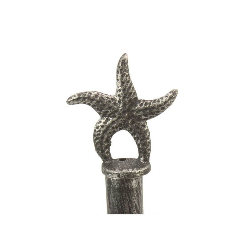 Porte-papier hygiénique sur pied étoile de mer, Argent
