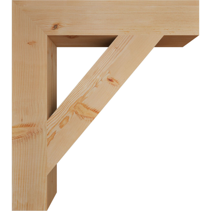 Support de bloc traditionnel, Douglas (lisse), H 36 po x l 5,5 po x P 32 po