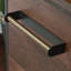 Table de chevet, finition brune