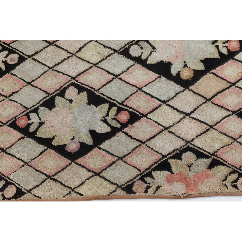 Tapis rétro botanique rétro de haute qualité 5 pi 10 po x 9 pi