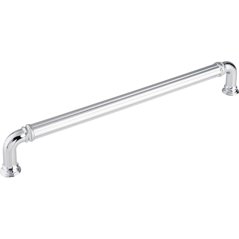 Reeded Appliance Pull, Polished Chrome, 18" Center to Center