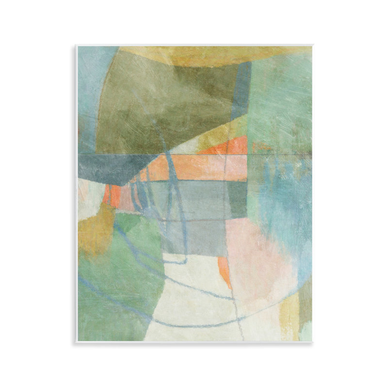  «Pastel & Green Shapes» par Suzanne Nicoll